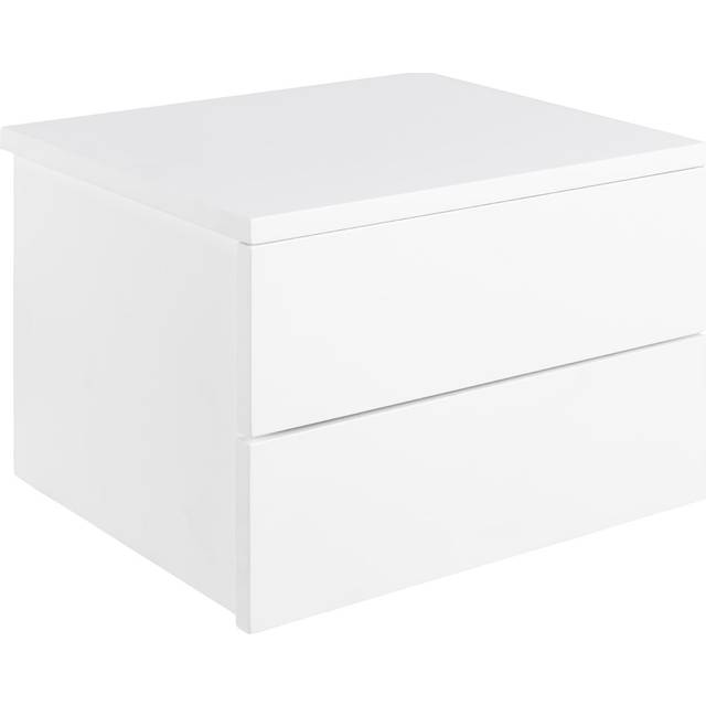 Avignon Bedside Table With 2 Drawers In White