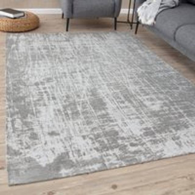 Washable Rugs for Living Room Kitchen Bedroom Abstract Design Grey Machine Washable Area Rugs and Runners 6921 - 120cm x 170cm