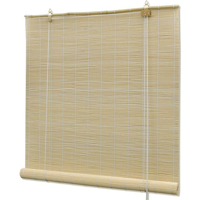 vidaXL Roller Blind Bamboo 80x220 cm Natural - Brown