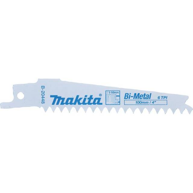 Makita Bi-Metal Plasterboard Cutting Reciprocating Sabre Saw Blades 100mm Pack of 5