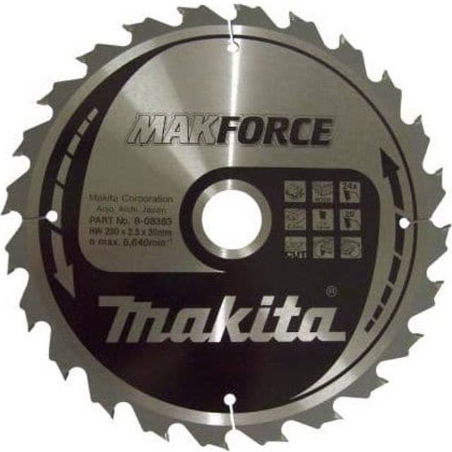 Makita MAKFORCE Circular Saw Blade for Wood Cutting 235mm 40T 30mm