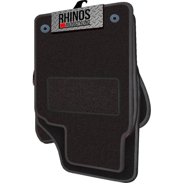 TAILORED TO FIT SEAT LEON HATCHBACK (2013-2020) - FULL SET OF TAILORED LUXURY INTERIOR FLOOR CAR CARPET MATS - BLACK MAT + BLACK LEATHER EDGING