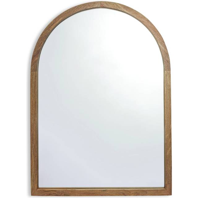 Habitat Mango Wood Arch Wall Mirror - 70x50cm