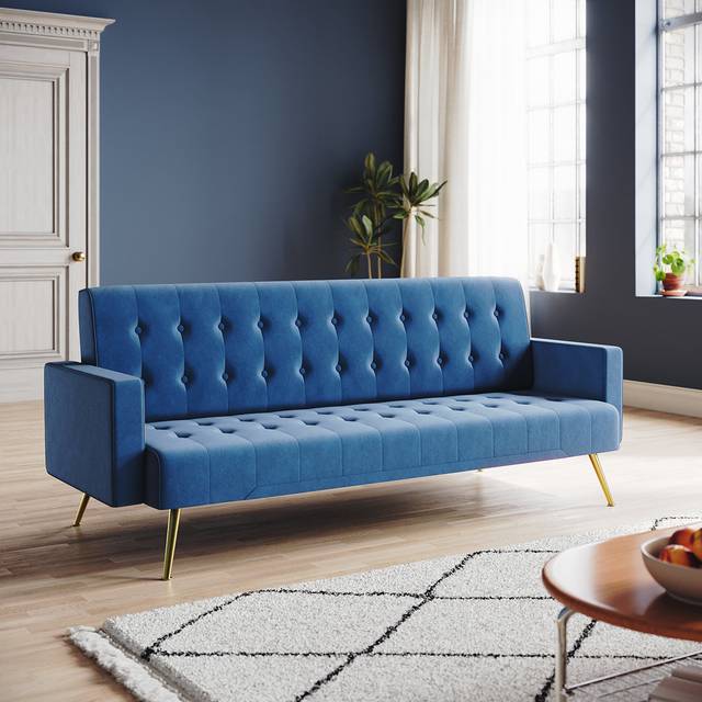Fairmont Park Premium Plush Comfort Sofa Bed Grey Fireproof Sponge 187.96cm H X 485.14cm W X 200.66cm D