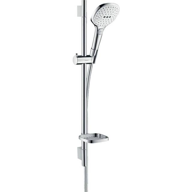 Hansgrohe Raindance Select E White/Chrome Shower Set 120 3Jet, Rail &a