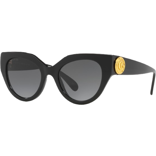 Gucci GG 1408S 001, BUTTERFLY Sunglasses, FEMALE, available with prescription - Black