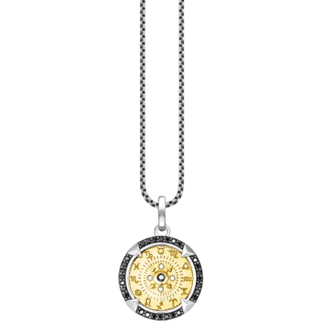 Thomas Sabo Necklace Elements of Nature gold black KE2153-849-11-L50V - yellow gold-coloured/black/silver-coloured/white - 50 cm