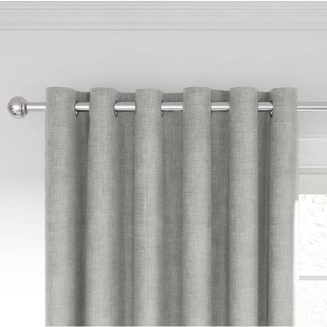 Nalu Nicole Scherzinger Kalo Lined Curtains 66" x 72", Silver