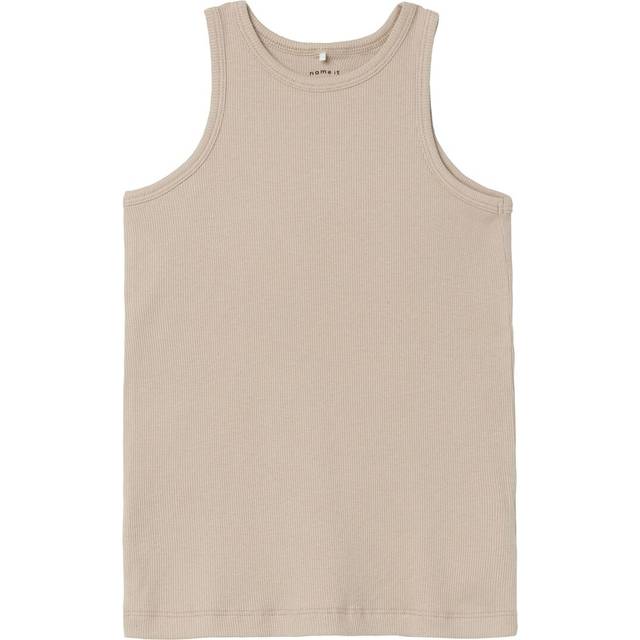 Name It Nkfkab SL Slim TOP Noos Stl. 122/128 fepojkar - Toppar Från Magasin - Pure Cashmere (122/128)