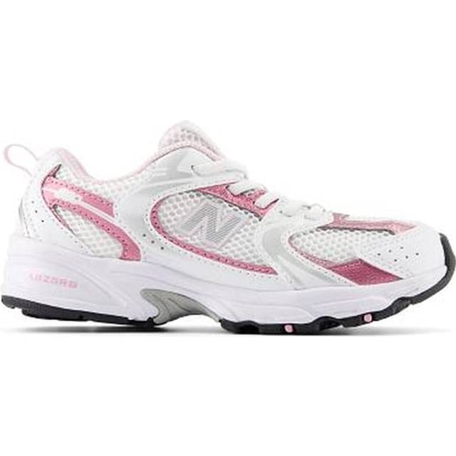 New Balance  Barn 530 i White/Pink Synthetic, Storlek 33 - Vit/Rosa