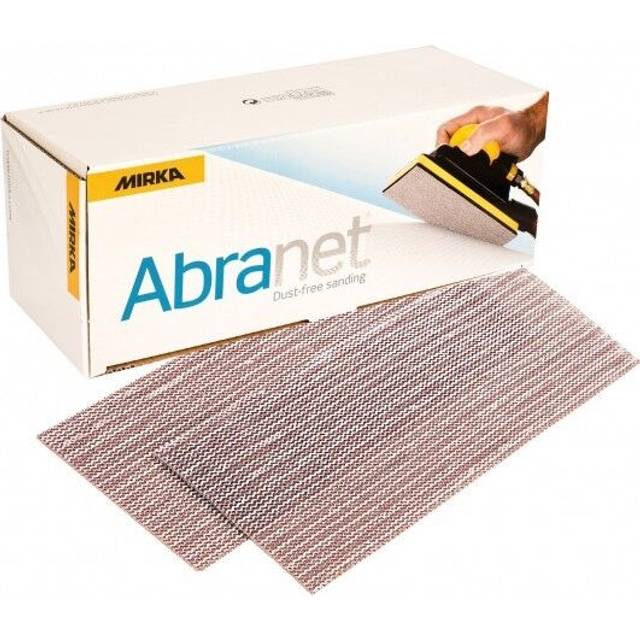 Abranet net sandpaper strips 80x230 mm Grip / Grit P180 / 50 pcs / for sanding wood, filler, varnish, plastic / 5417505018