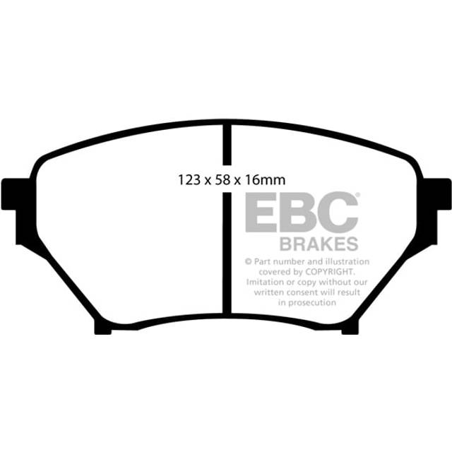 EBC Brakes Yellowstuff Performance Brake Pads - Front Pad Set - Sumitomo Calipers