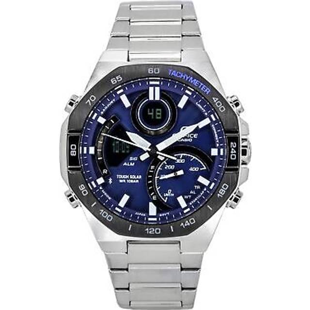 Casio Edifice Analog Digital Mobile Link Blue Dial Tough Solar ECB-950DB-2A 100M Men's Watch