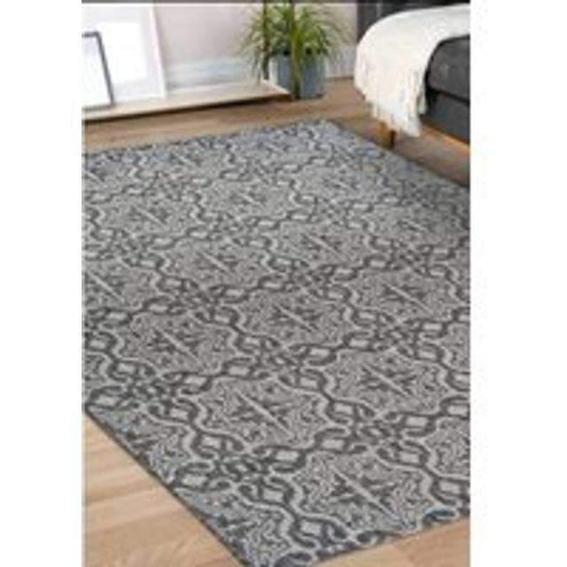 County Collection Victorian Indoor/Outdoor Rugs - 11647A - Dark Grey - 120cm x 170cm
