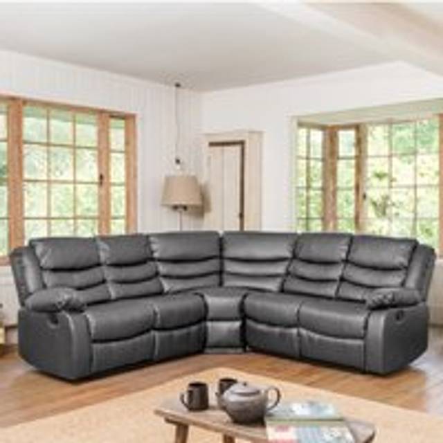 Artemis Home Brooklyn Reclining Corner Sofa - Grey, Grey