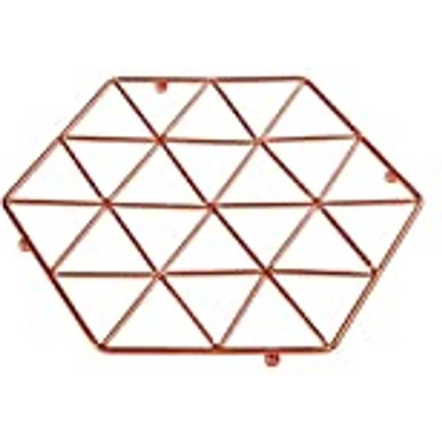 Vertex Iron Wire Trivet Pan Pot Stand Holder Kitchen Worktop Protector Copper