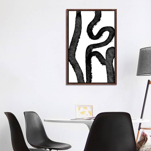 Mother in Law&#39;s Tongue by Domonique Brown - Graphic Art Print on Canvas - Classic Brown Wood Framed (101.6cm H x 66.04cm W x 3.81cm D)