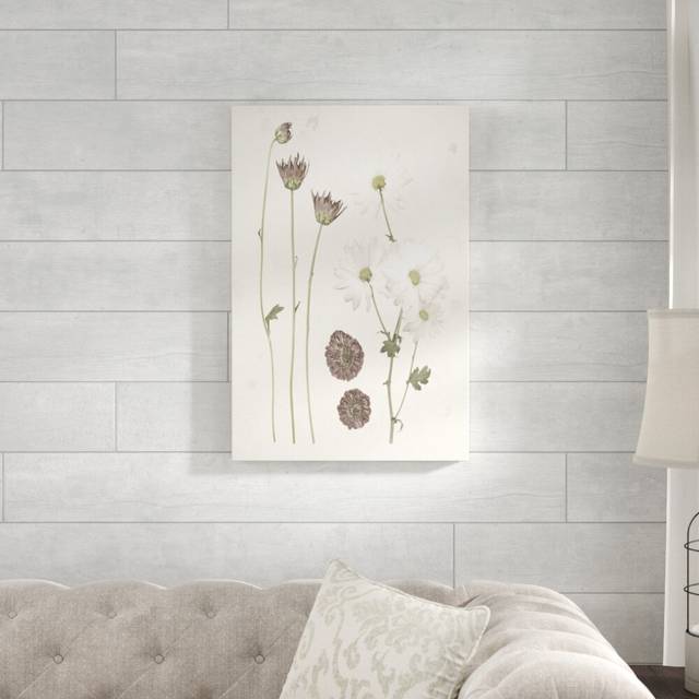 &#39;Pressed Blooms IV&#39; by Grace Popp - Graphic Art Print - Wrapped Canvas (76cm H x 51cm W)