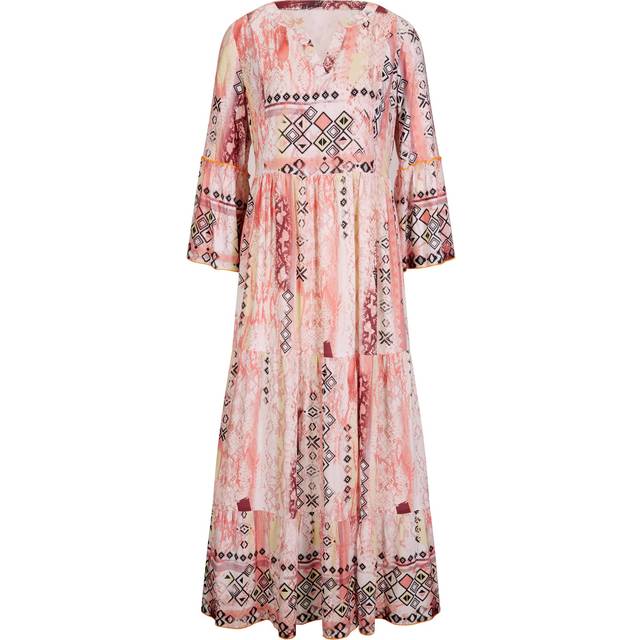 Heine Tiered Maxi Dress - Rose Print