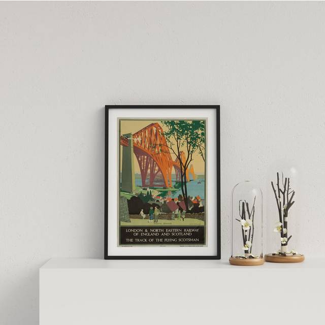 Vintage Travel Poster LNER Railway (44cm H X 32cm W)
