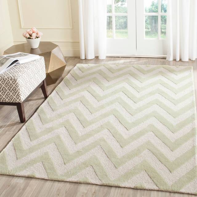 Jairo Tufted Light Green/Ivory Rug (Rectangle 60 x 91cm)