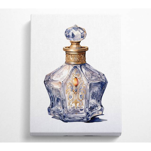 Antique Perfume Bottle - Wrapped Canvas Art Prints (121.9cm H x 81cm W x 10cm D)