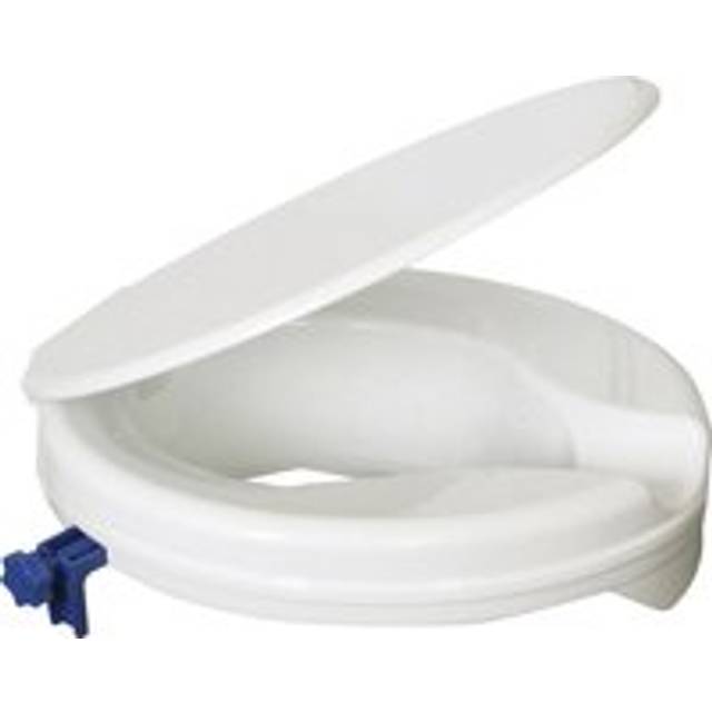 Aidapt senator plastic raised toilet seat - height: 50mm (2") with lid