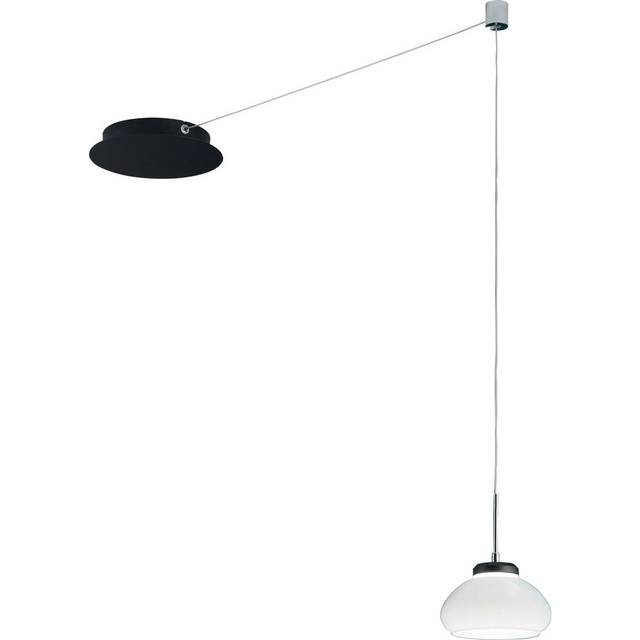 Fabas Luce Arabella Led Dome Pendant Ceiling Lights White Glass