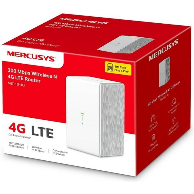 TP-Link Mercusys MB110-4G V1 trådlös router Desktop