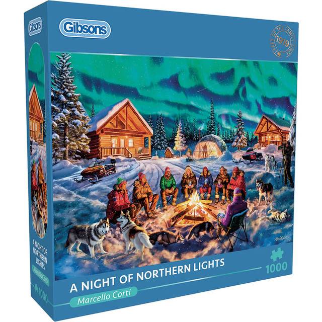 Gibsons A Night of Northern Lights Jigsaw Puzzle (1000 Pieces)
