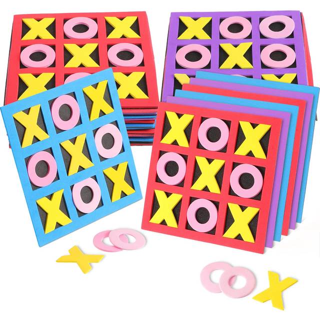 Tic Tac Toe - (Pack of 36) Foam Tic-Tac-Toe Mini Board Game for Kids - for Birthday Party Favors  Goody Bag Fillers  End of Year Gifts for Students (B