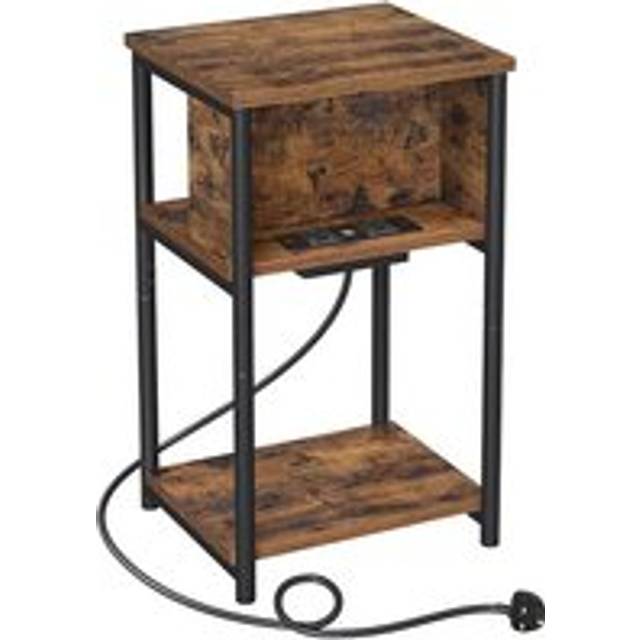 Alivio Slim Side Table with Charging Station with 2 AC Outlets