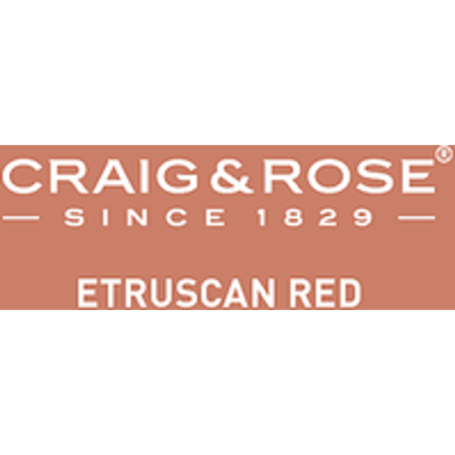 Craig and Rose 1829 Chalky Emulsion Paint, Etruscan Red Colour Patch