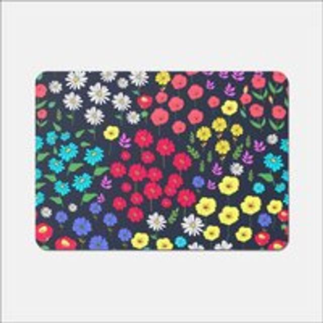 Monochrome Line Drawn Poppies Kitchen Splashback - White - 600mm x 750mm