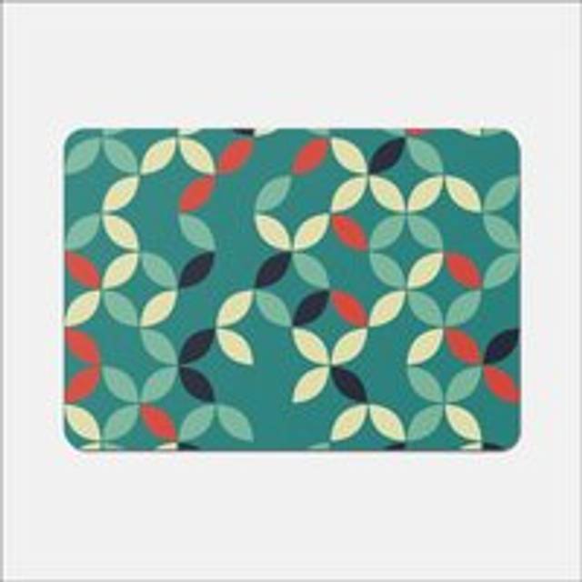 Summer Daisy Pattern Kitchen Splashback - Blue - 900mm x 750mm