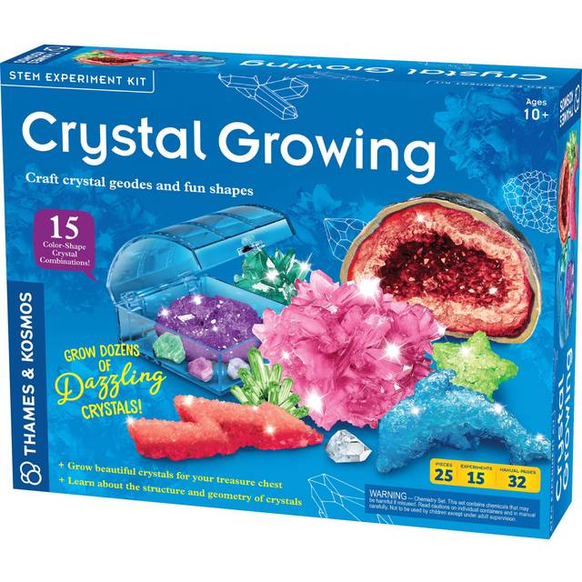 Thames & Kosmos Crystal Growing | STEM Experiment Kit | Grow Dozens of Dazzling  Colorful Crystals! | Learn about Crystallization & Conduct Classic Sc