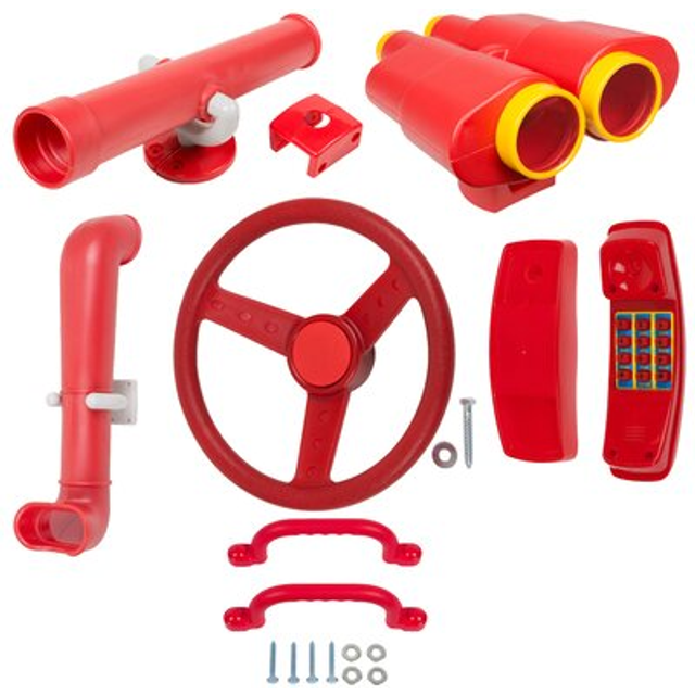 Swing Set Stuff Deluxe Accessories Kit SSS Logo Sticker Playground, Red