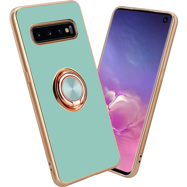 Case for samsung galaxy s10 4g camera protection cover tpu magnetic card holder