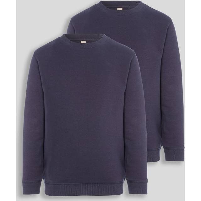2 Pack Navy Crew Neck Sweatshirts 5 years