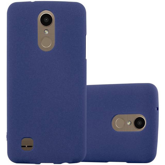 (FROST DARK BLUE) Cadorabo Case for LG K10 2017 US Version Cover Matt Protection TPU Silicone Gel Back case