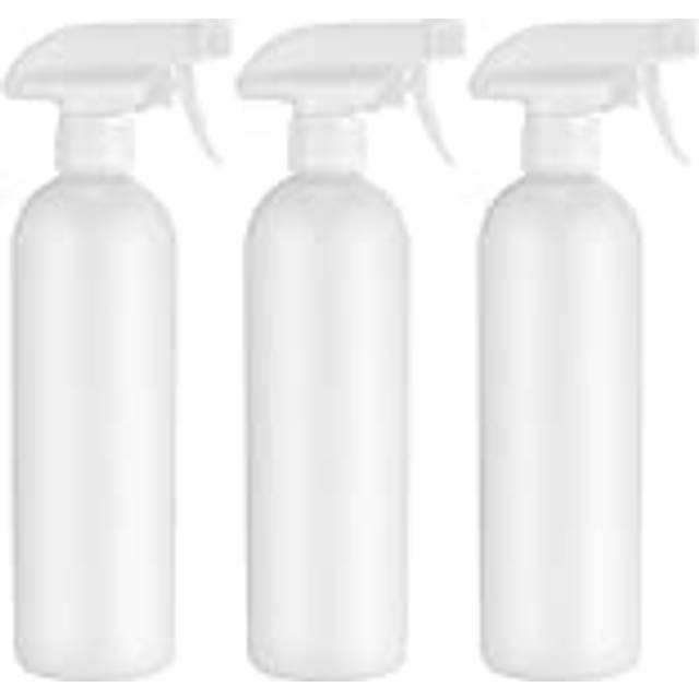 3 Pcs 500ml Spray Bottles, Empty Plant Mister Water Spray Bottles, Plastic Refillable Trigger Pressure Pump Mister Sprayer Bottles Container for