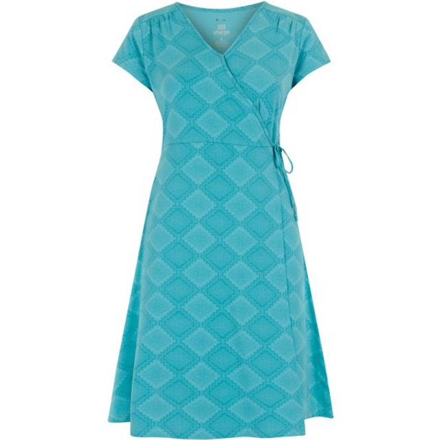 Sherpa - Women's Padma Wrap Dress - Dress size S, turquoise