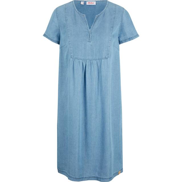 bonprix Denim Tunic Dress - Light Blue