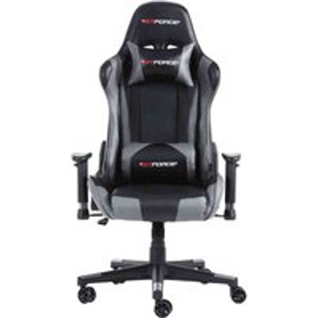 (Grey) Gtforce Pro Fx Reclining Sports Racing Gaming Office Desk Pc Car Faux Leather Chair (Blue)