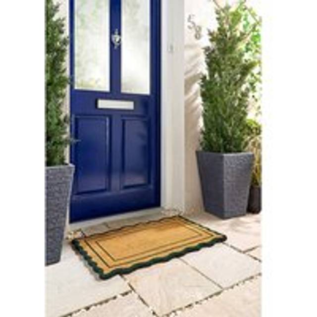 Green Scallop Coir Doormat - My Mat