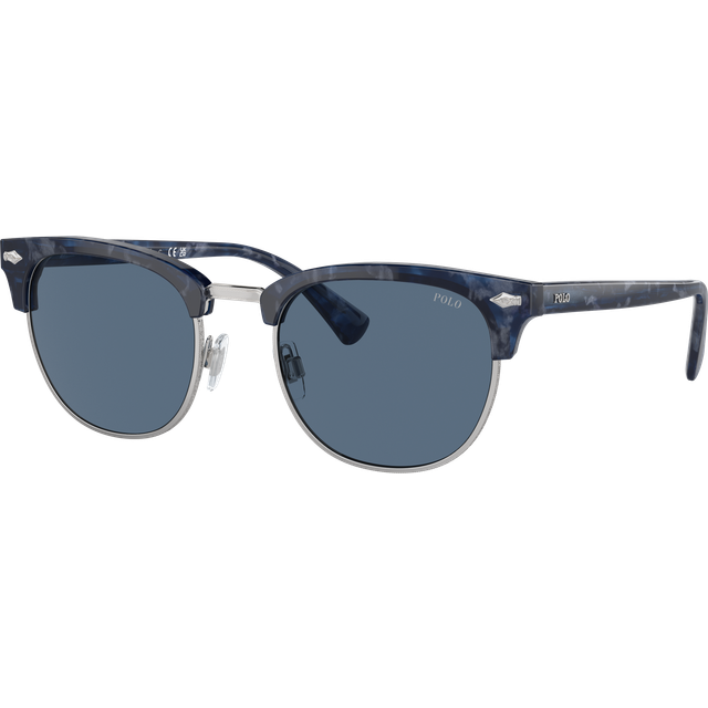 Polo Ralph Lauren Man PH4217 618380 Solglasögon Acetat Blå Blå Rund Normal - Blå