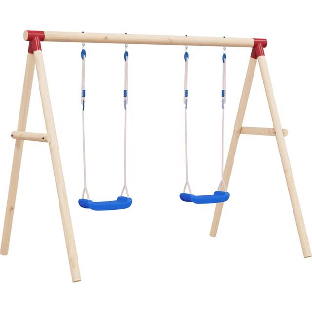 Swing Seats with Ropes 2 pcs Blue 37x15 cm Polyethene Vidaxl