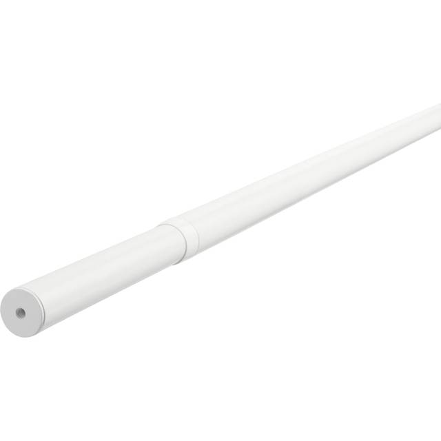 HUGAD gardinstång, vit, 210-385 cm