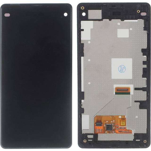 Sony Xperia Z1 Compact OEM LCD-skärm och digitizer-montering - Svart