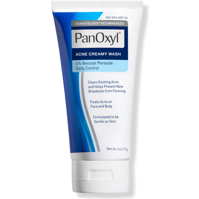 PanOxyl Antimicrobial Hydrating Acne Creamy Wash, 4% Benzoyl Peroxide,
